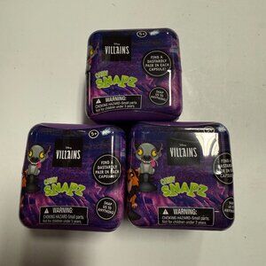 Disney Villains Chibi Snapz Blind Cube - Sealed Mystery Collectible Toy 3PK